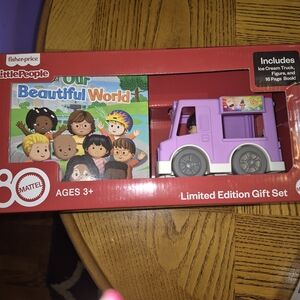 Fisher-Price Little People Purple Ice Cream Truck Set